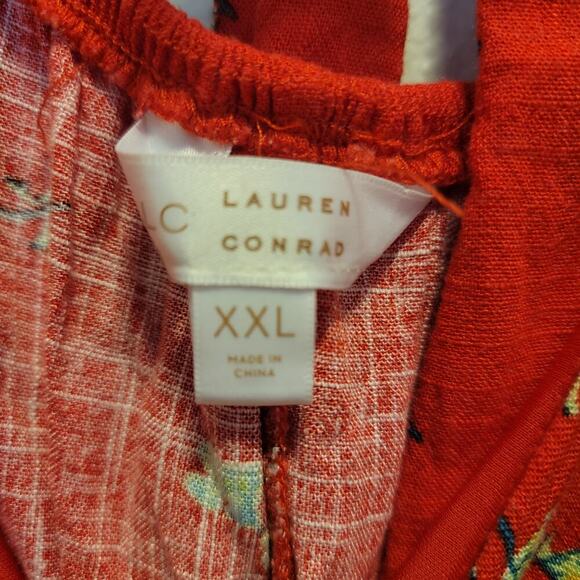 Lemon Print Linen Blend Mini Dress - Picture 4 of 7